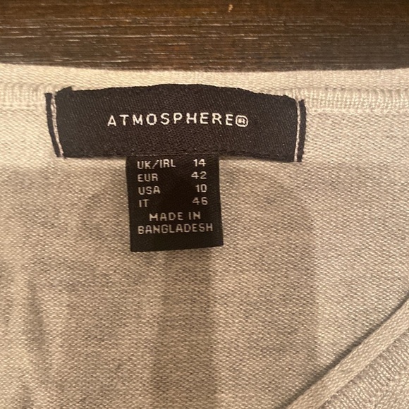 Atmosphere Silver Long Sleeve Size 10 - Picture 5 of 6